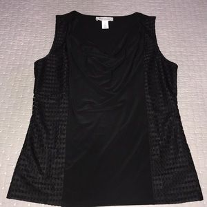 White House Black Market sleeveless cowl neck top